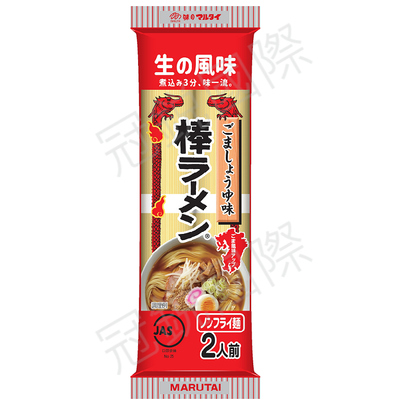 日本經典丸太 芝麻醬油豚骨風味拉麵(兩人份) 