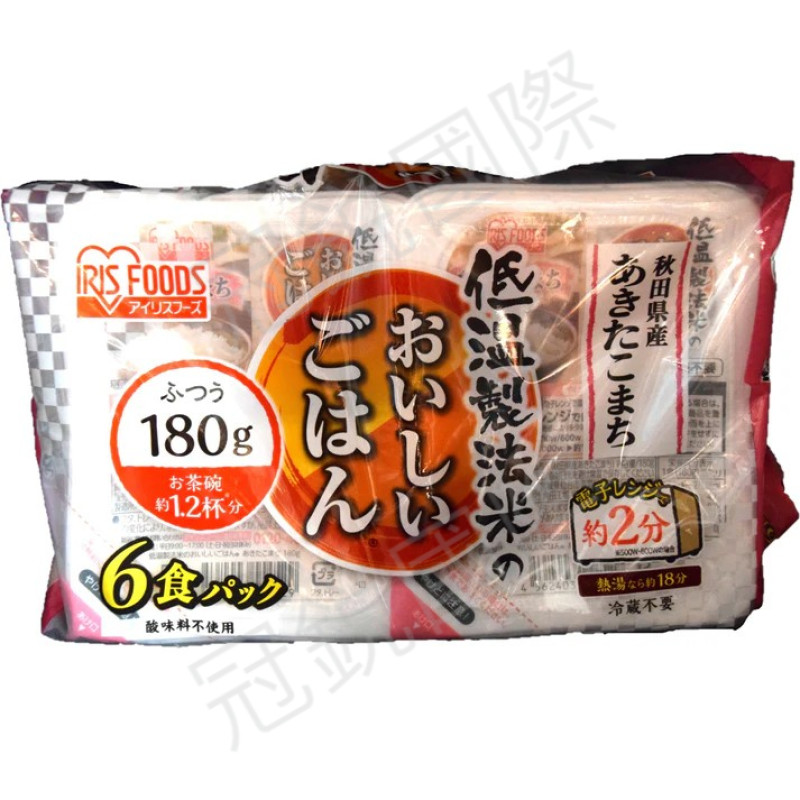 IRIS FOODS 秋田小町微波即食白飯 6入